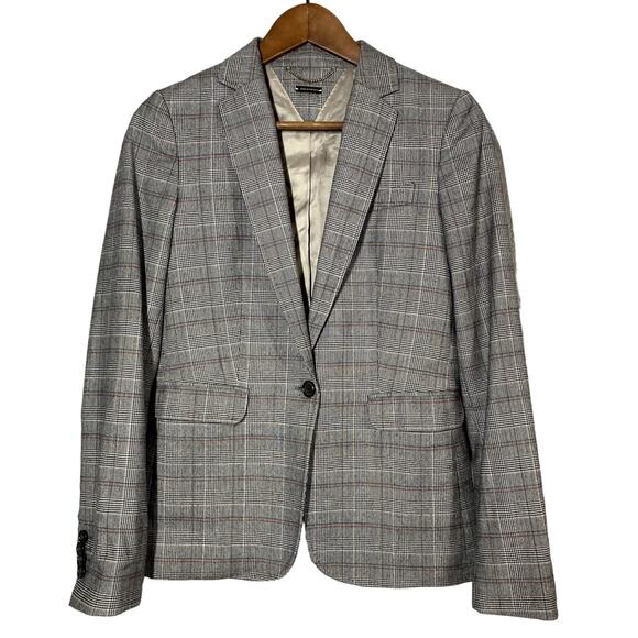Mossimo Dutti Ladies Blazer Single Button Houndstooth Career Event - 6 - Picture 1 of 5
